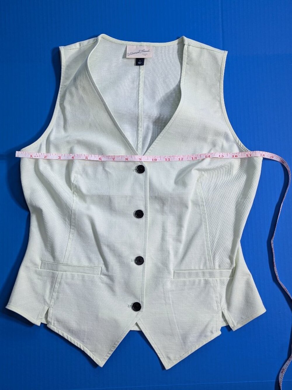 Universal Thread Mint Green Tailored Vest Size S - Picture 4 of 9